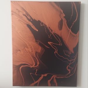 Halloween Paint Pour Painting "D"